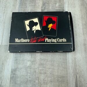 Vintage 1991 Marlboro Playing Cards Philip Morris Complete 2 Decks Wild West
